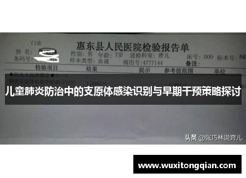 儿童肺炎防治中的支原体感染识别与早期干预策略探讨 儿童肺炎防治中的支原体感染识别与早期干预策略探讨